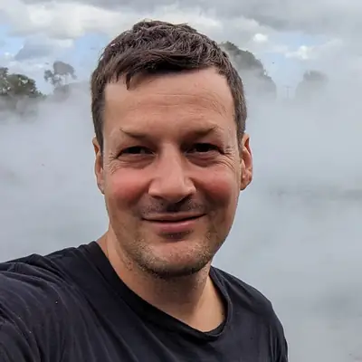 Felix im Kuirau Park in Rotorua, Neuseeland
